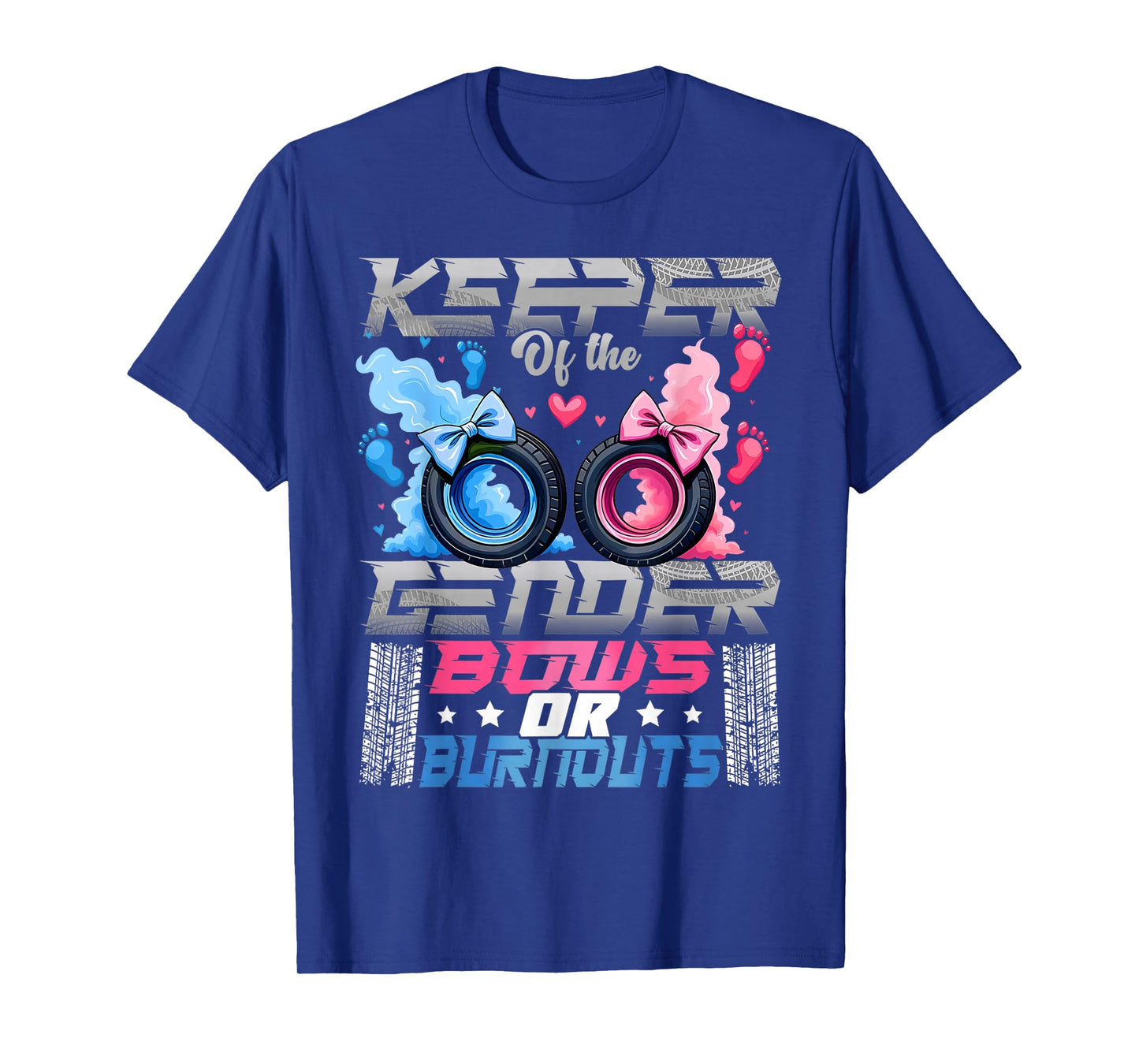Keeper of The Gender Burnouts Or Bows Gender Reveal Party T-Shirt