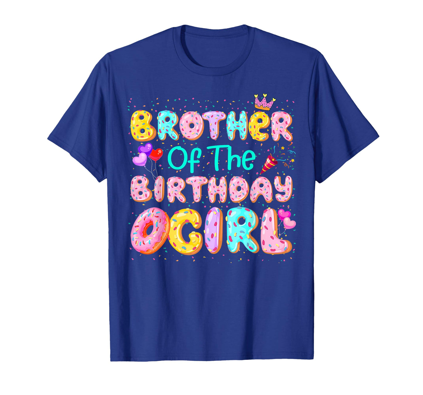 Brother Of The Birthday Girl Sweet Donut Matching Family T-Shirt