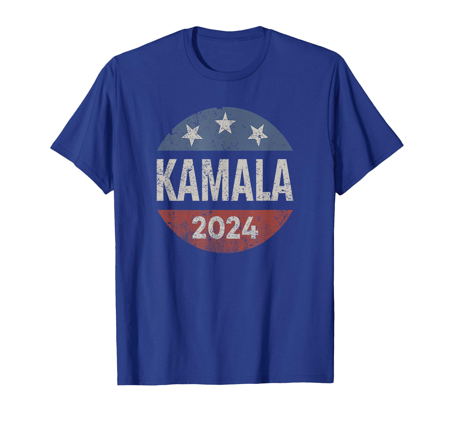Retro Button Kamala Harris 2024 For President Campaign T-Shirt