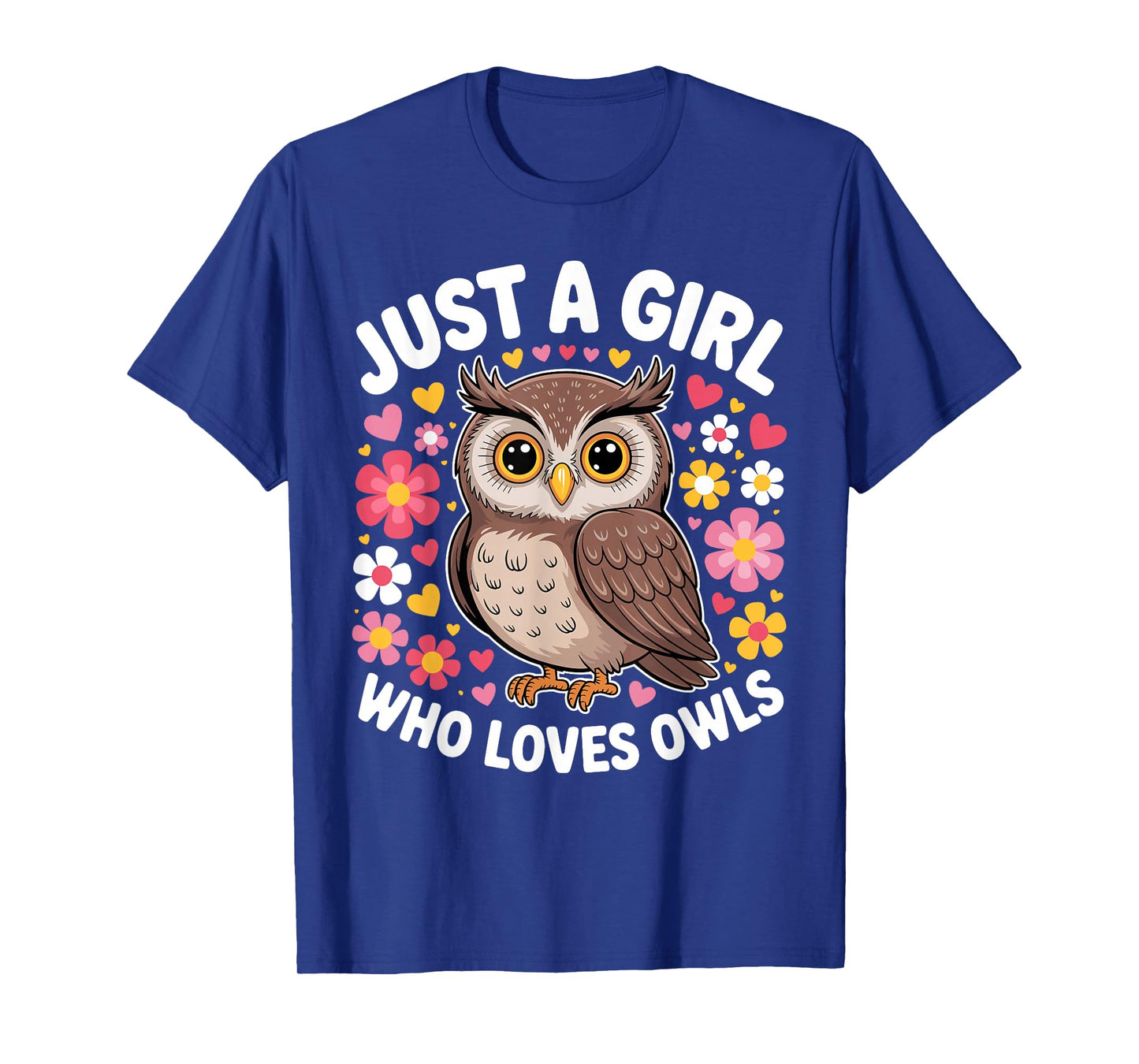 Funny Owl Art for Women Girls Kids Bird Animal Owl Lover T-Shirt