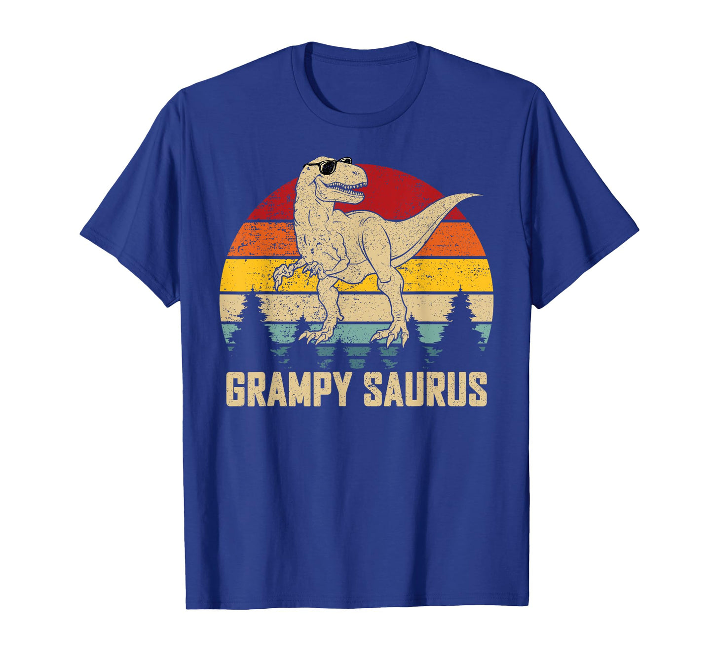 Mens Grampysaurus T rex Dinosaur Dad Father's Day Grampy T-Shirt
