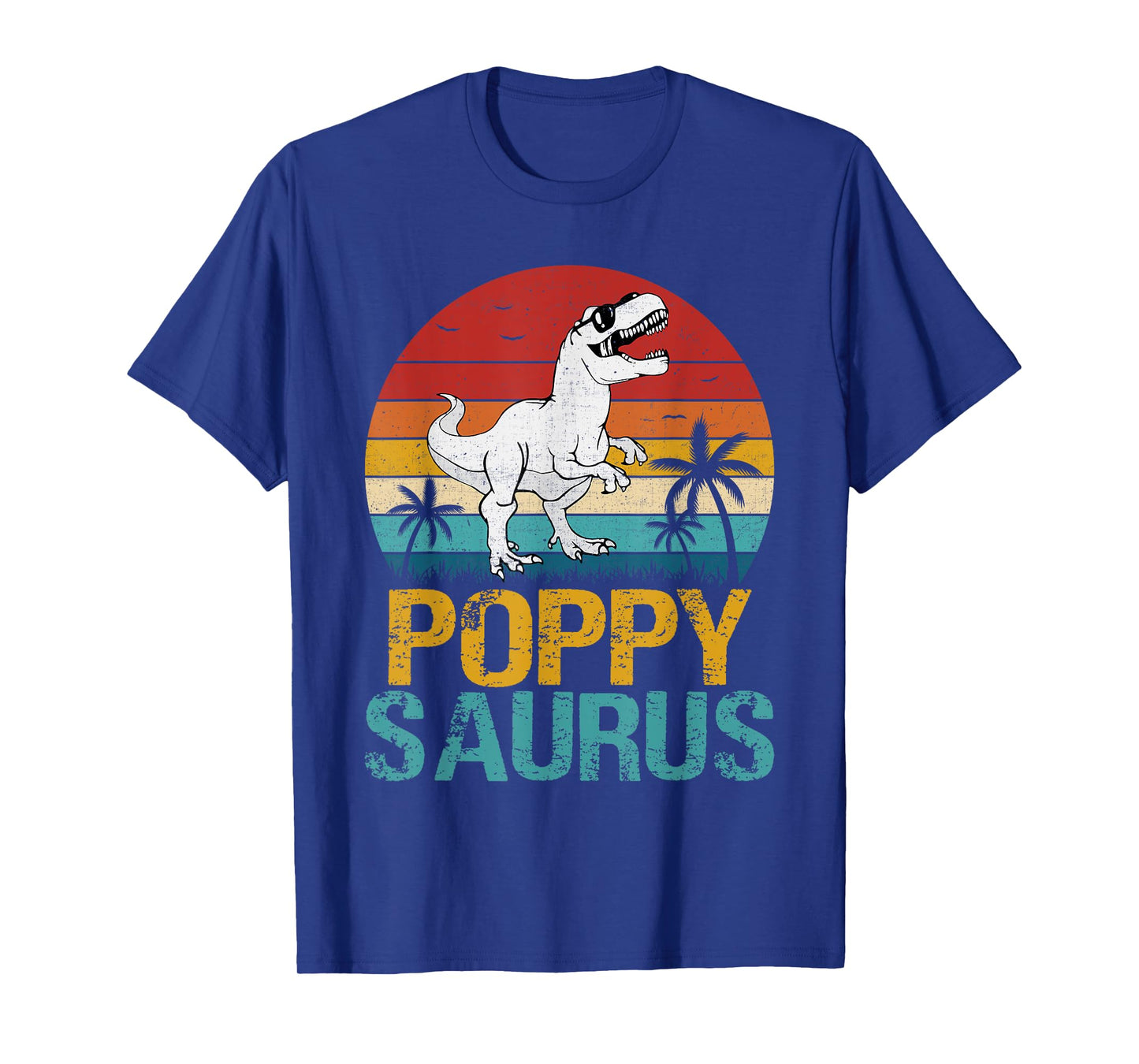 Vintage Poppy Saurus T Rex Dinosaur Gifts For Father's Day T-Shirt