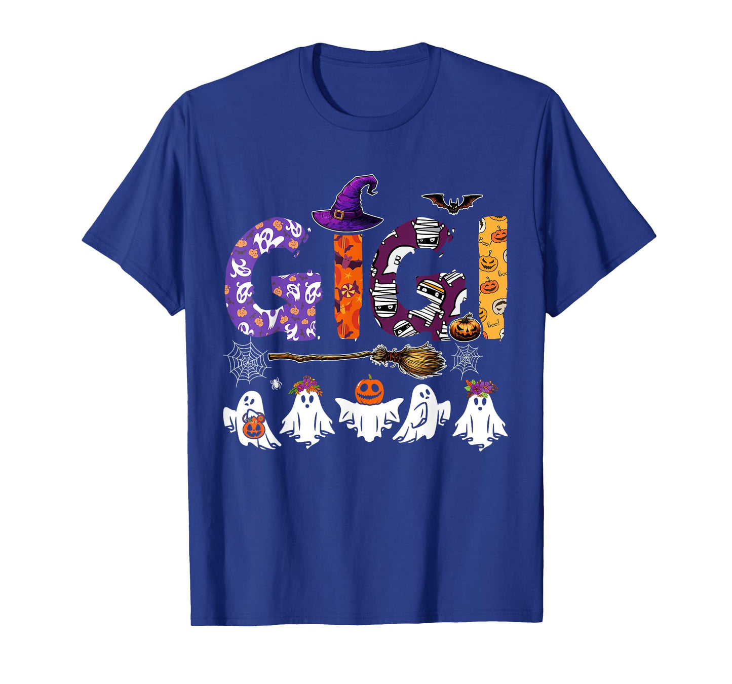 Gigi Halloween Boo Ghost Horror Costume Family Funny Party T-Shirt