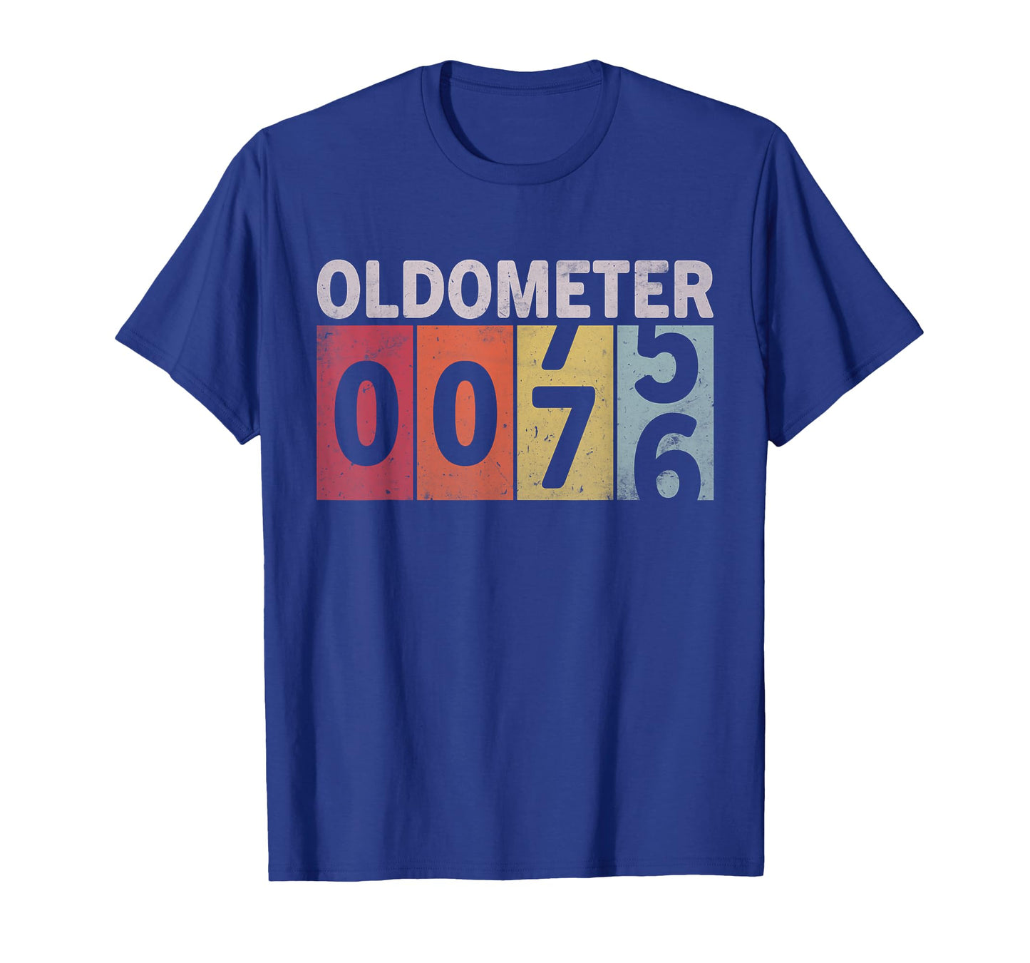 Oldometer 75-76 Funny 76 Years Old Birthday T-Shirt