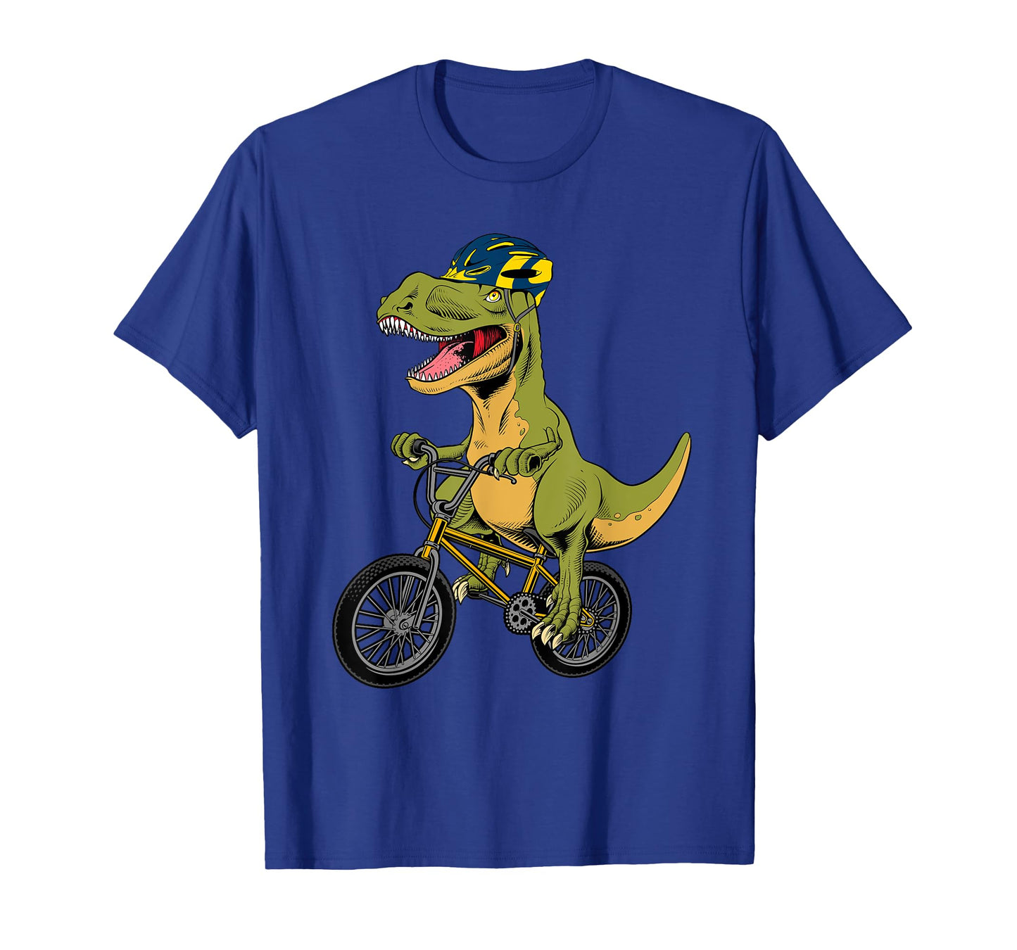 Cool BMX For Men Boys Kids Bike Rider T Rex Dinosaur Bicycle T-Shirt