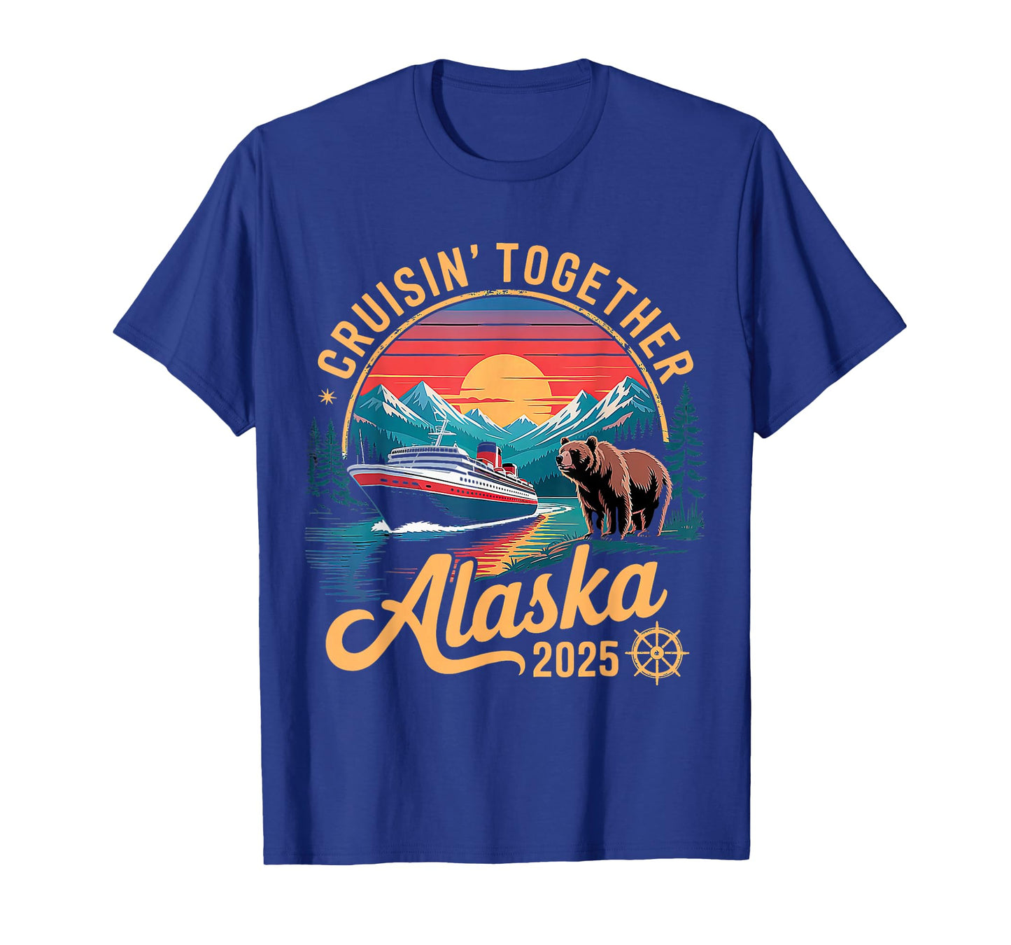 Alaska Cruise 2025 Matching Family Friends And Group Alaskan T-Shirt