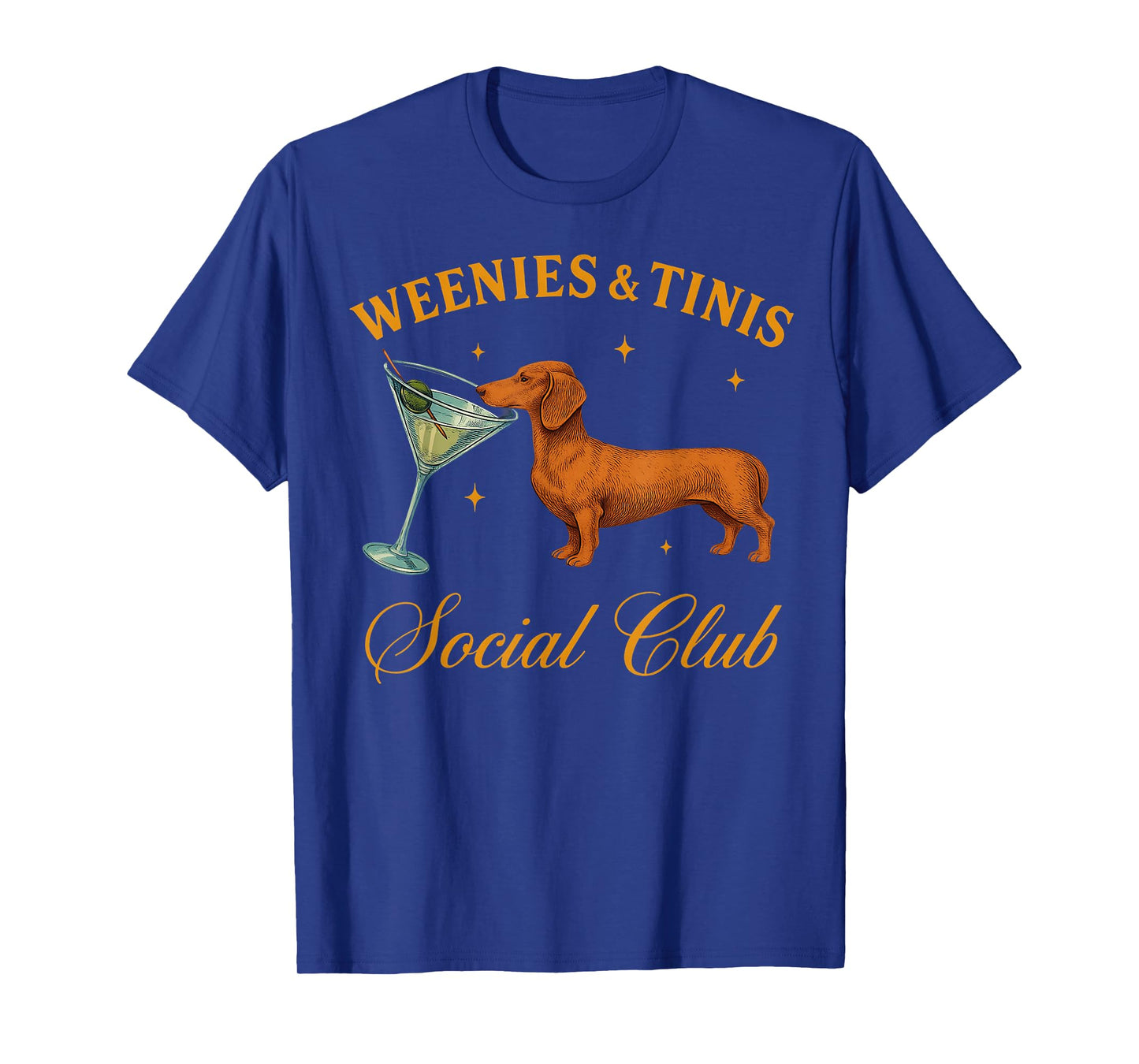 Weenies and Martinis Funny Dachshund Dog With Martini T-Shirt