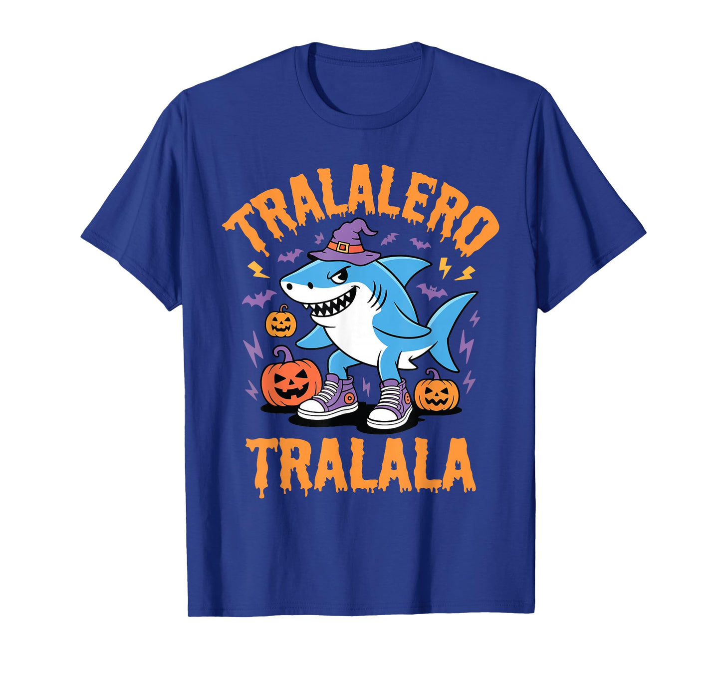 Tralalero Tralala Funny Shark Meme Halloween Costume Kids T-Shirt