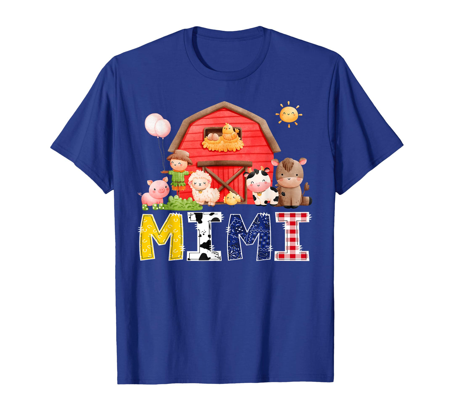 Mimi Red Farm Cow Birthday Boy Party Matching Family T-Shirt