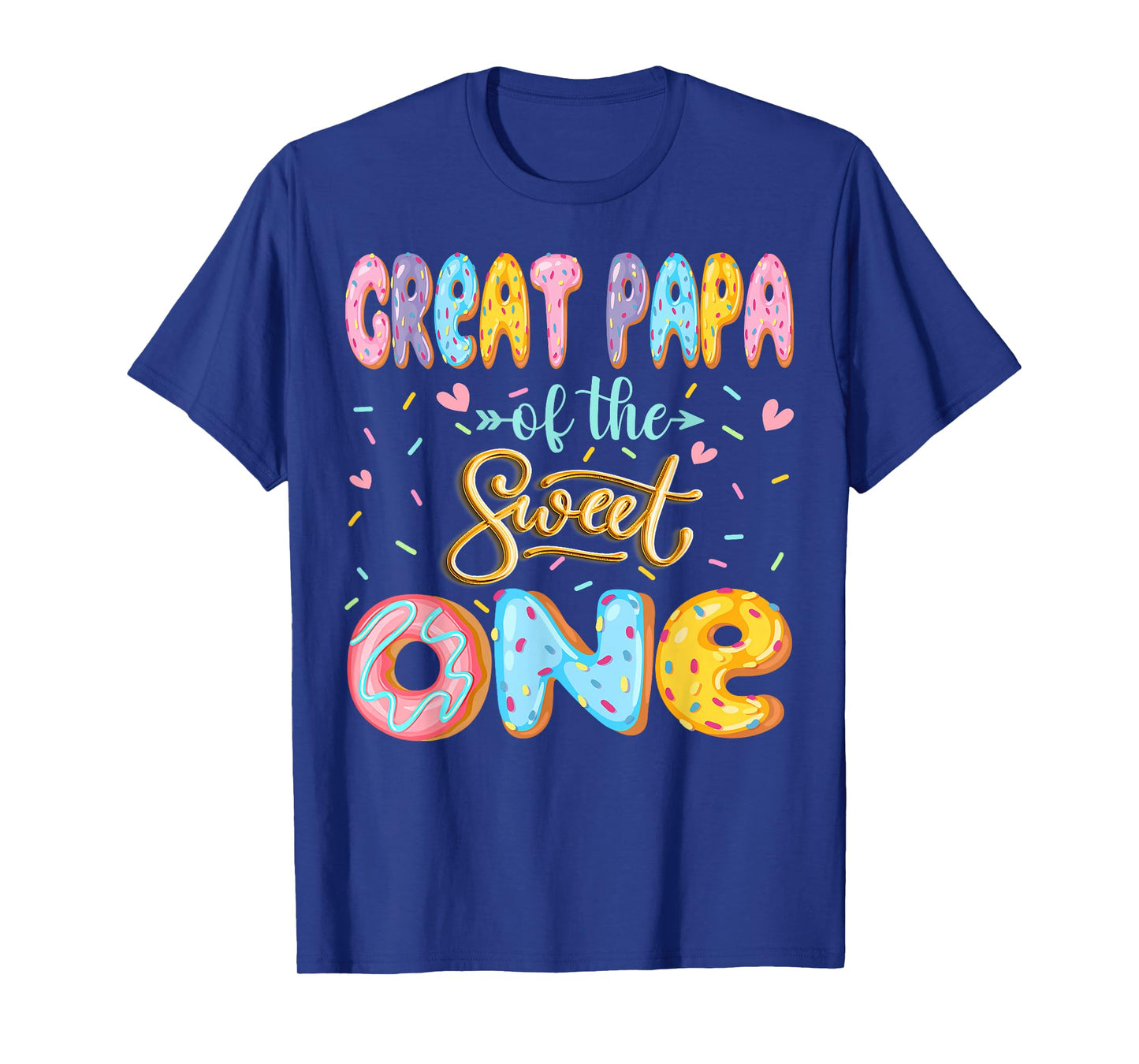 Great Papa Of The Sweet One 1St Birthday Girl Donut Lover T-Shirt