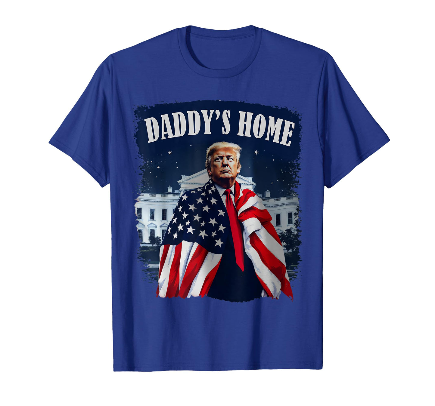 Vintage Daddy's Home 2024 Trump Take America Back US Flag T-Shirt