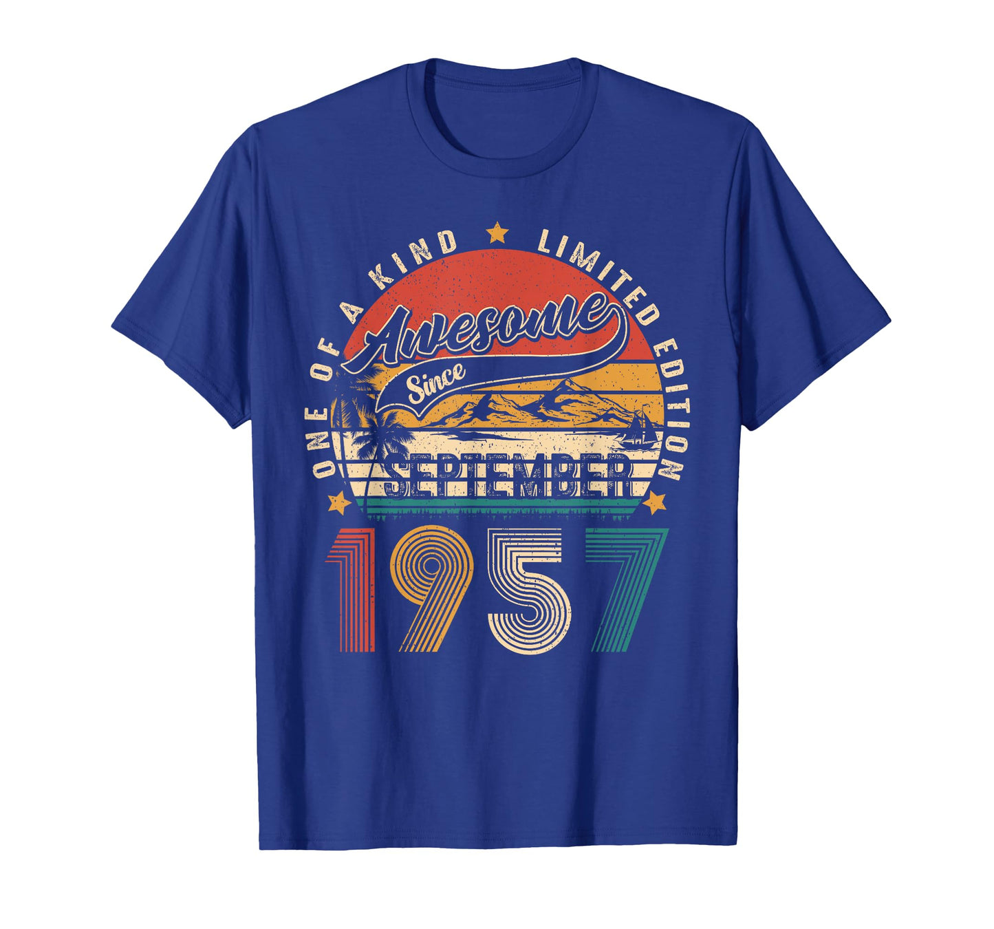 Funny 67 Years Old Vintage September 1957 67th Birthday Men T-Shirt