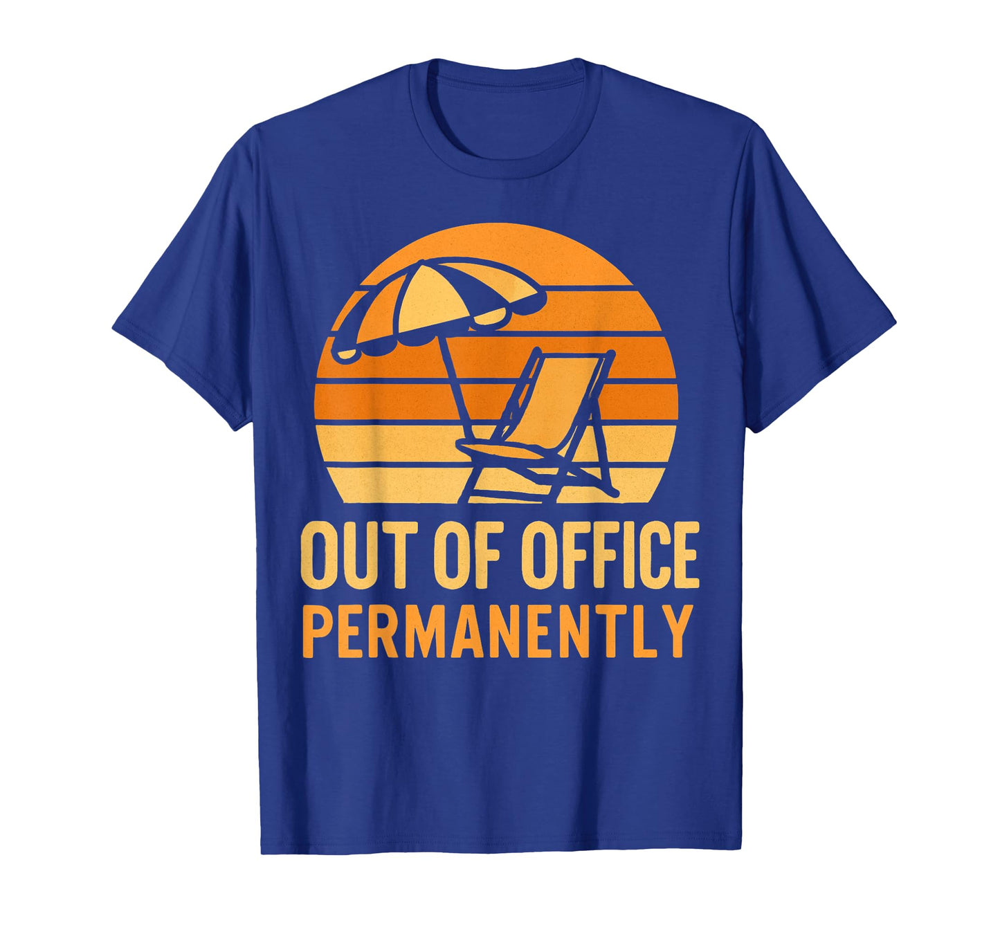 Out of Office Permanently Funny Retirement Beach Vacation T-Shirt
