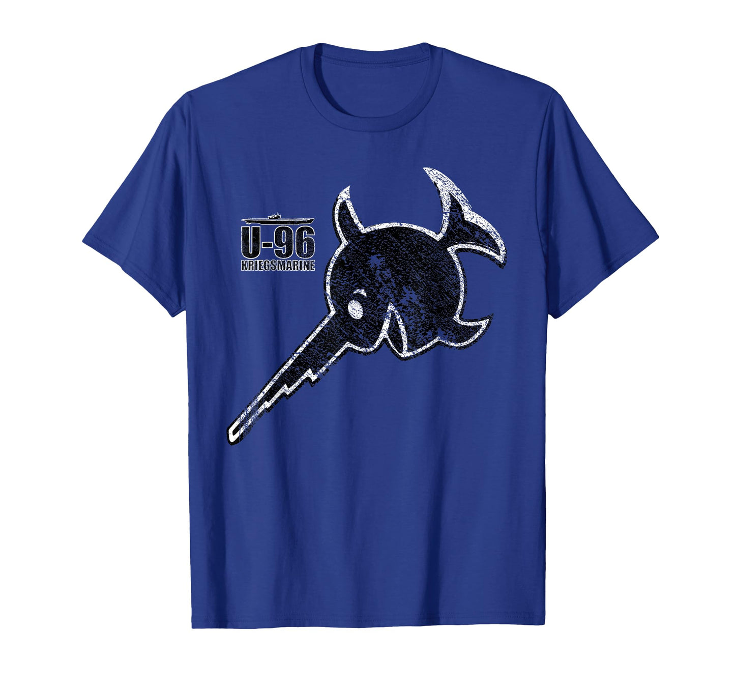 WW2 German U-boat Retro Submarine T shirt: Kriegsmarine U-96 T-Shirt