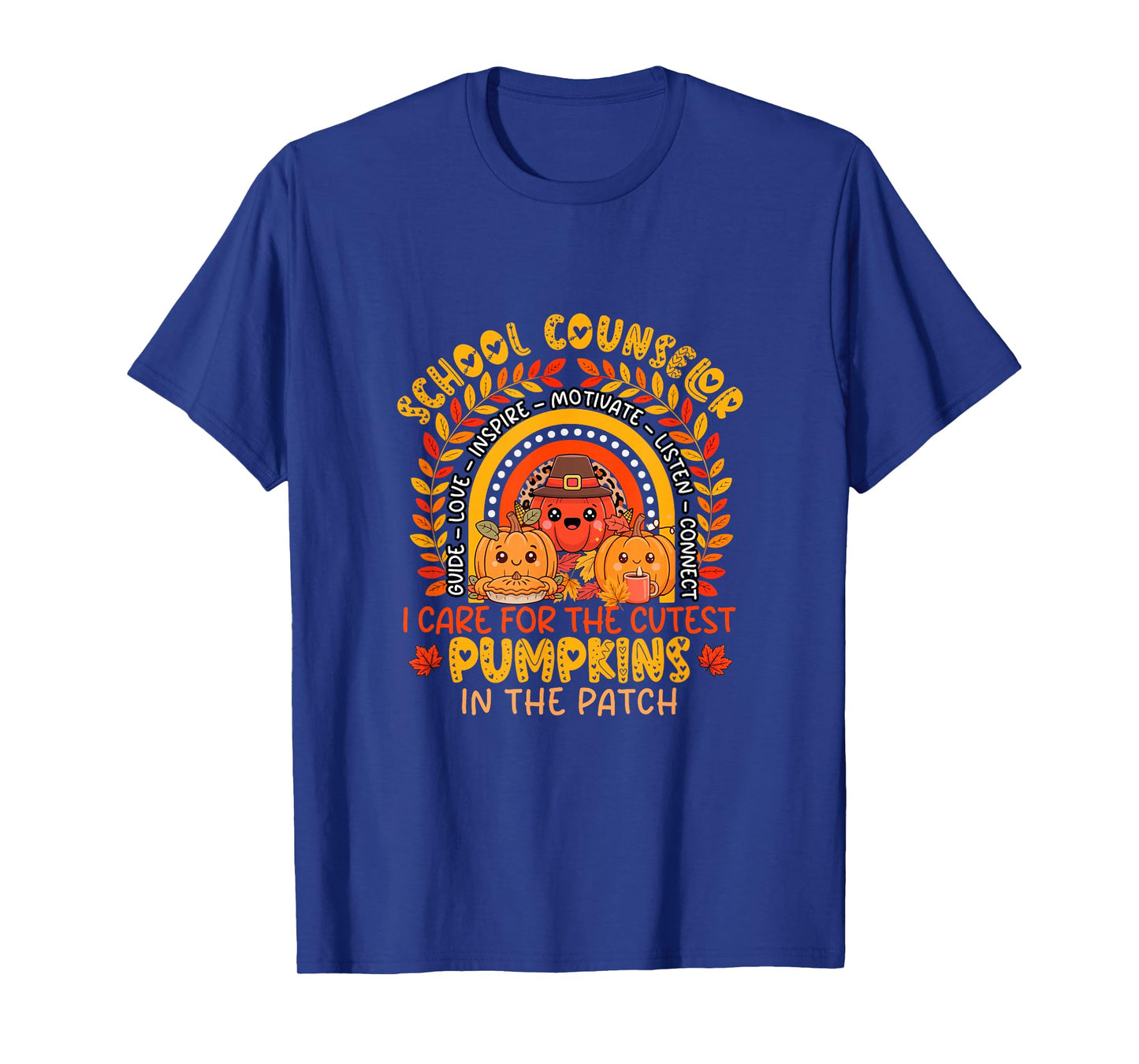 School Counselor I Care for Cutest Pumpkins Thanksgiving T-Shirt
