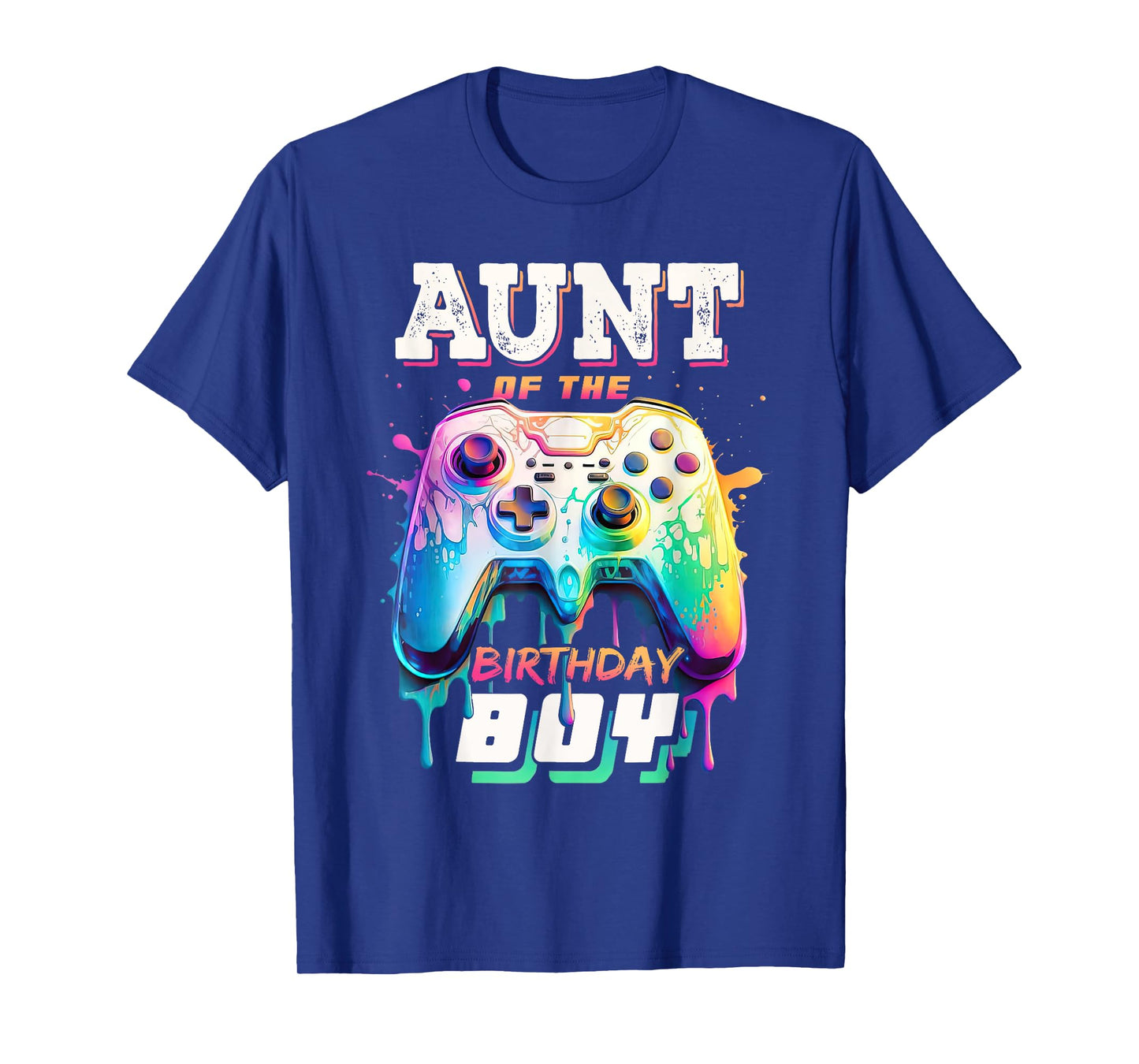Aunt of the Birthday Boy Matching Video Game Birthday Party T-Shirt