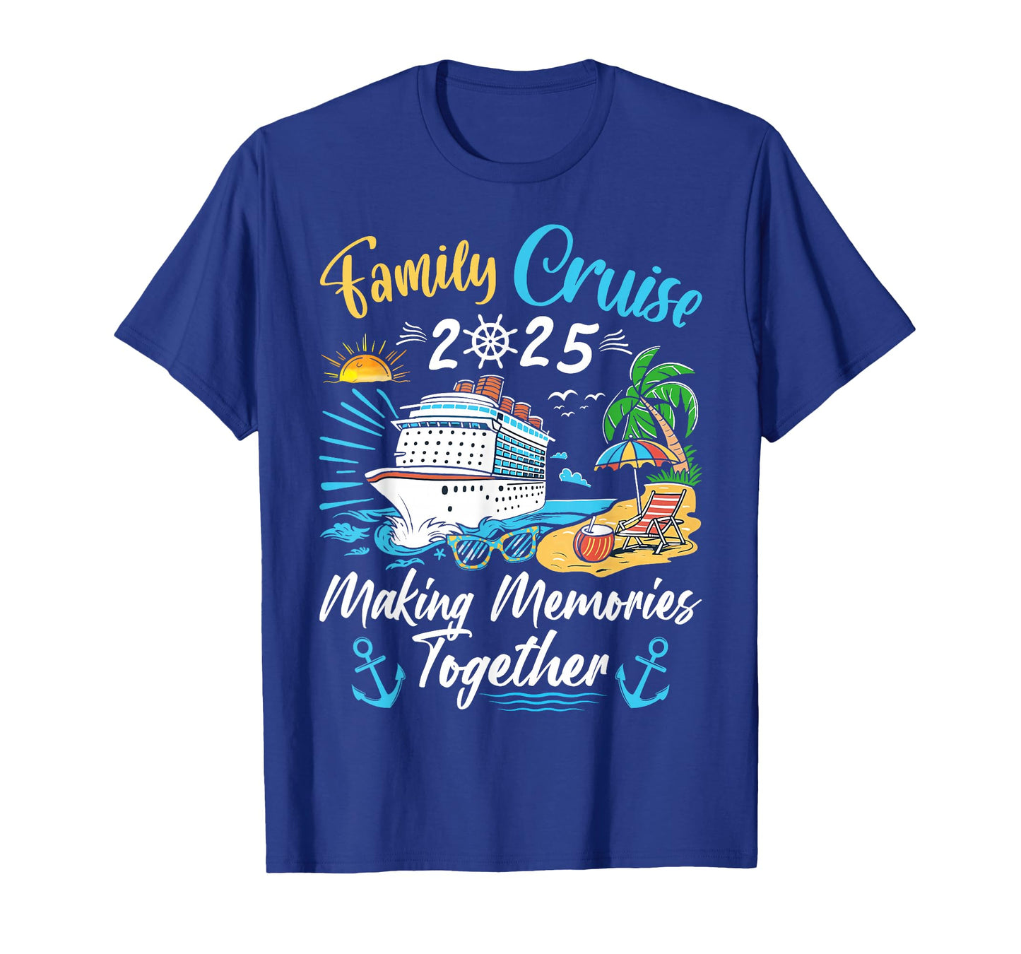 Family Cruise Party Celebration Costume Outfit Tee Unisex-Adults, Kids Family Matching Cruise Vacation Party T-Shirt Black Short Sleeve Small, Medium, Large, Extra Large