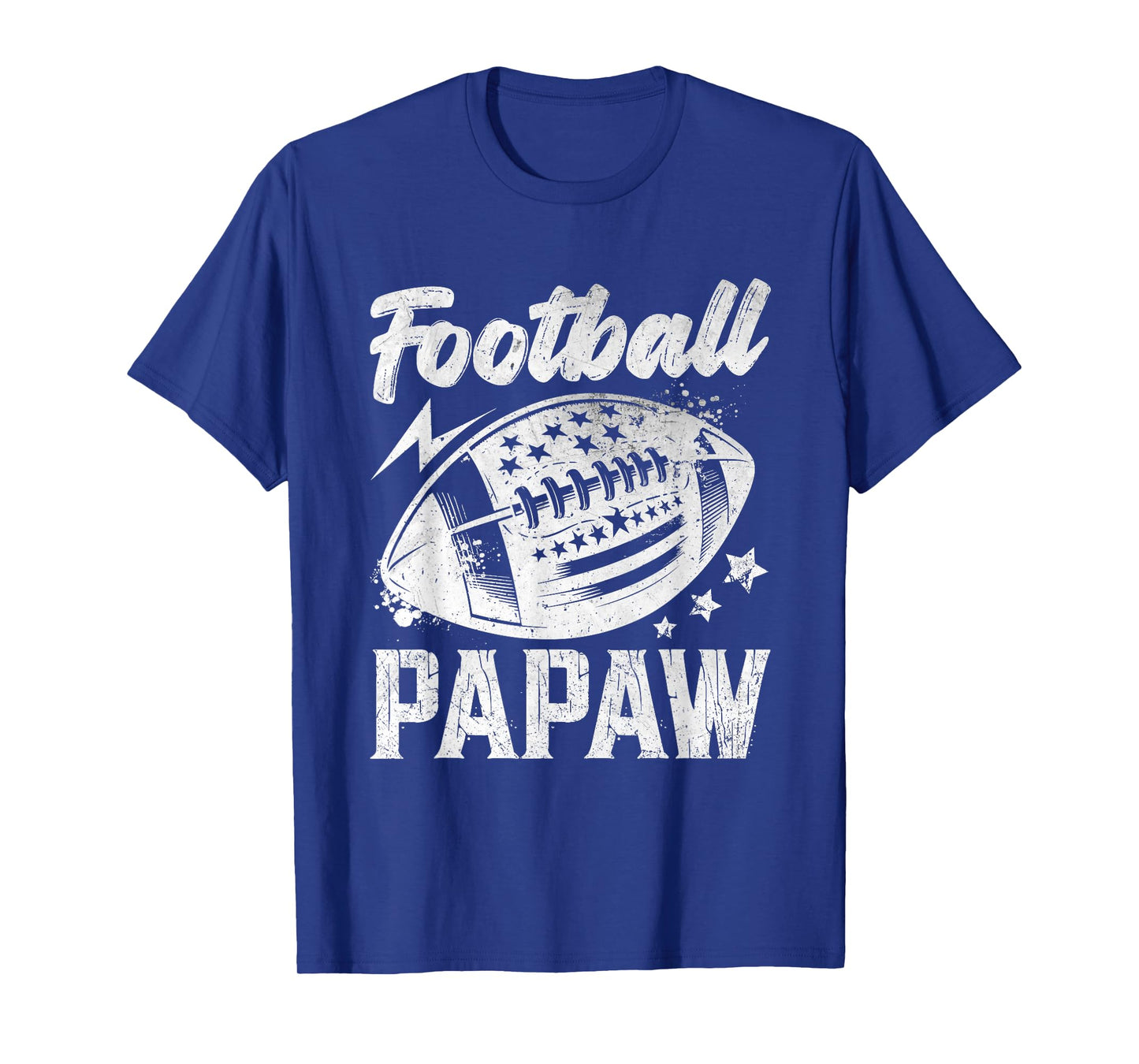 Vintage Football Papaw Gifts For Father's Day Dad Grandpa T-Shirt