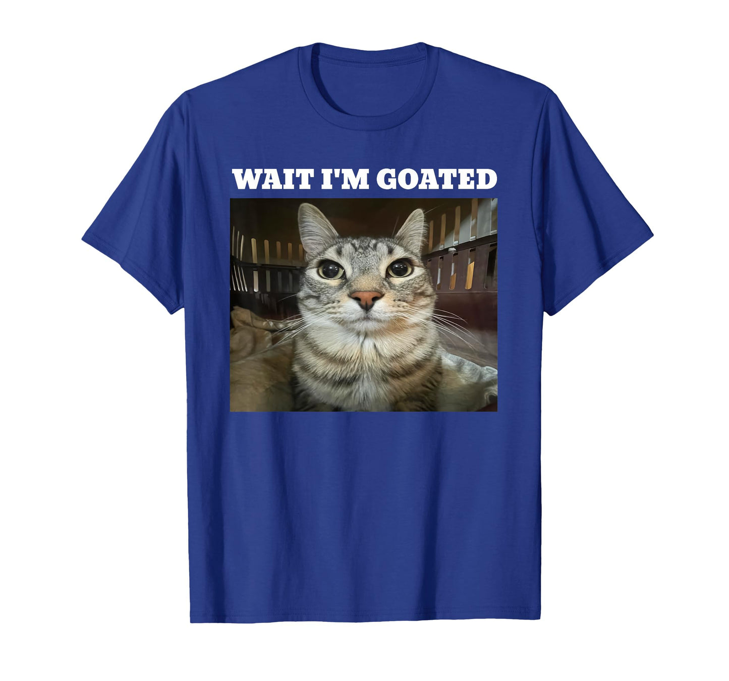 Wait I'm Goated Cat Meme T-Shirt