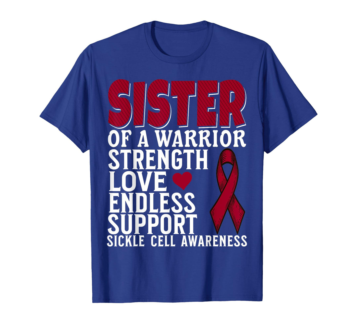 Family Matching Sister of a Warrior Sickle Cell Awareness T-Shirt