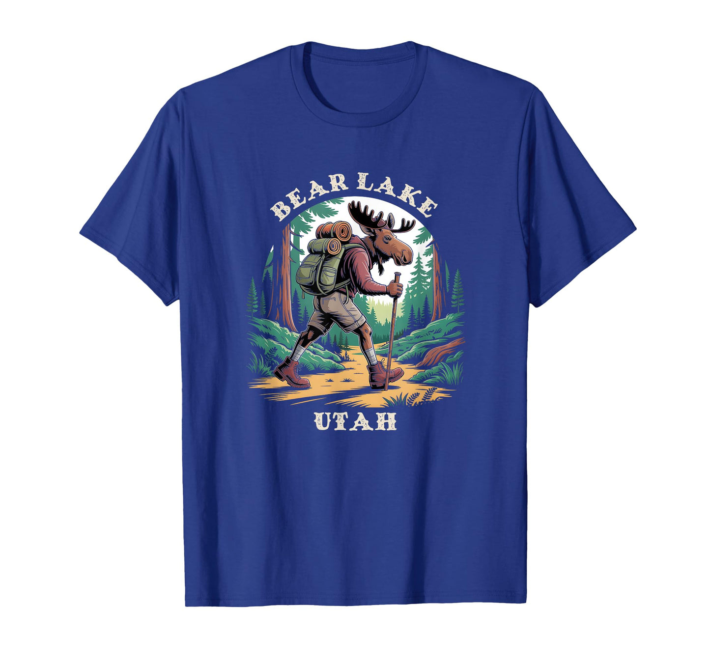 Bear Lake Utah UT Mountains Hiking Trail Moose T-Shirt