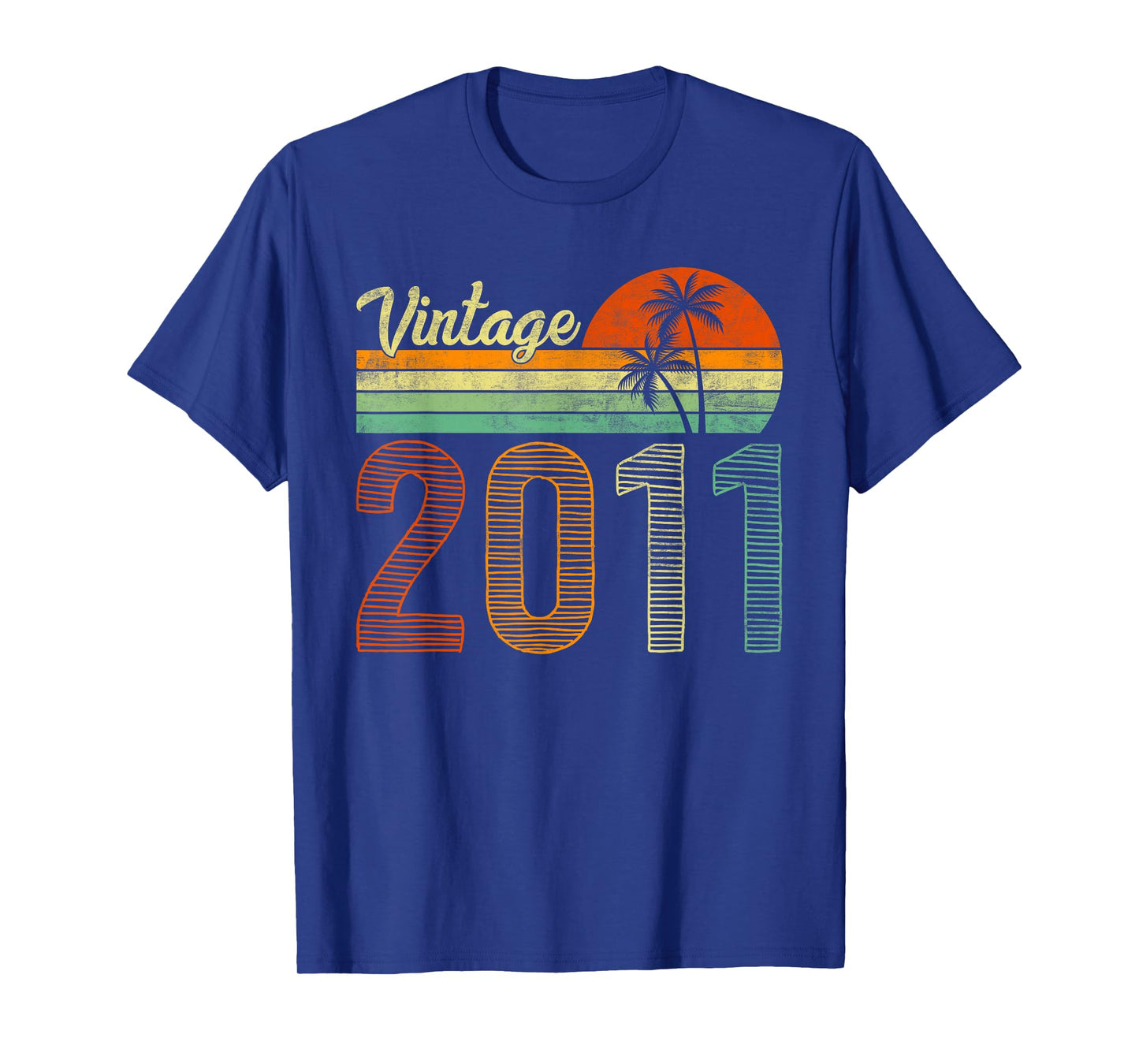 Vintage Born in 2011 Years Old 14th Birthday Gifts Funny Tee T-Shirt