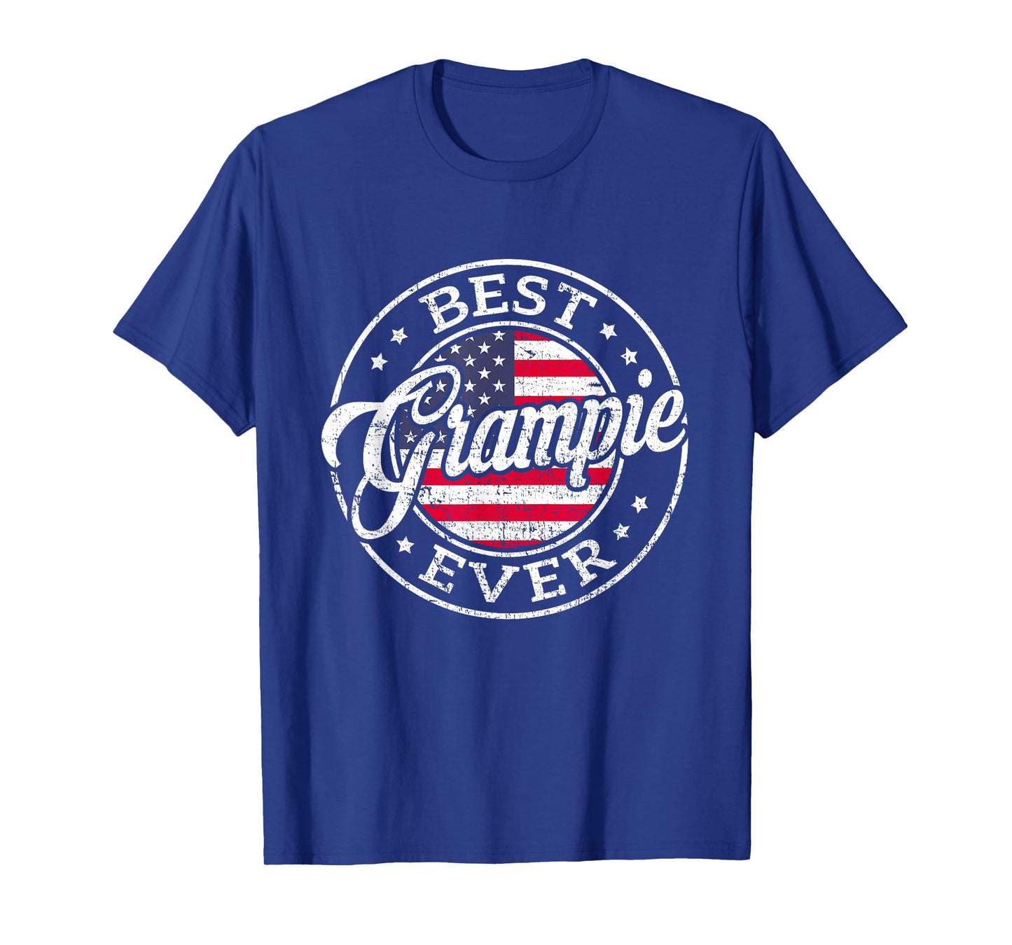 Best Grampie Ever USA Flag Fathers Day Family T-Shirt