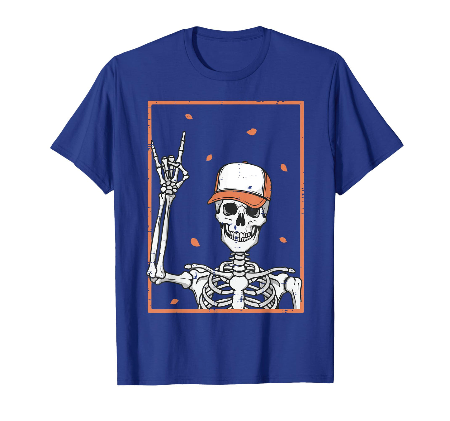 Halloween Skeleton Rock Hand Rocker Costume Men Boys Kids T-Shirt