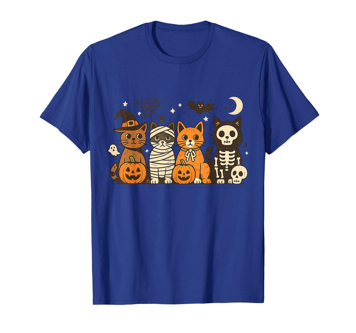 Halloween Cat Costumes Ghost Witch Mummy Gifts Men Women Kid T-Shirt
