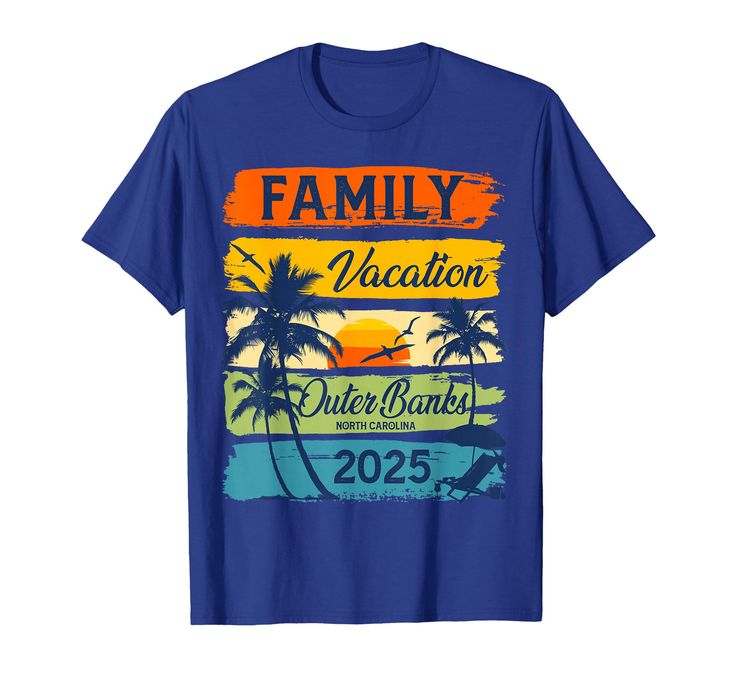 Family Vacation Outer Banks North Carolina 2025 Family Group T-Shirt