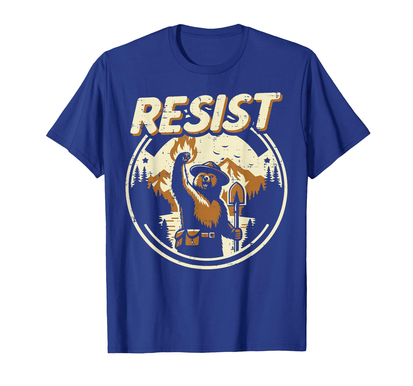 Resist Bear Ranger Fist Protest Civil Rights Men Women Kids T-Shirt
