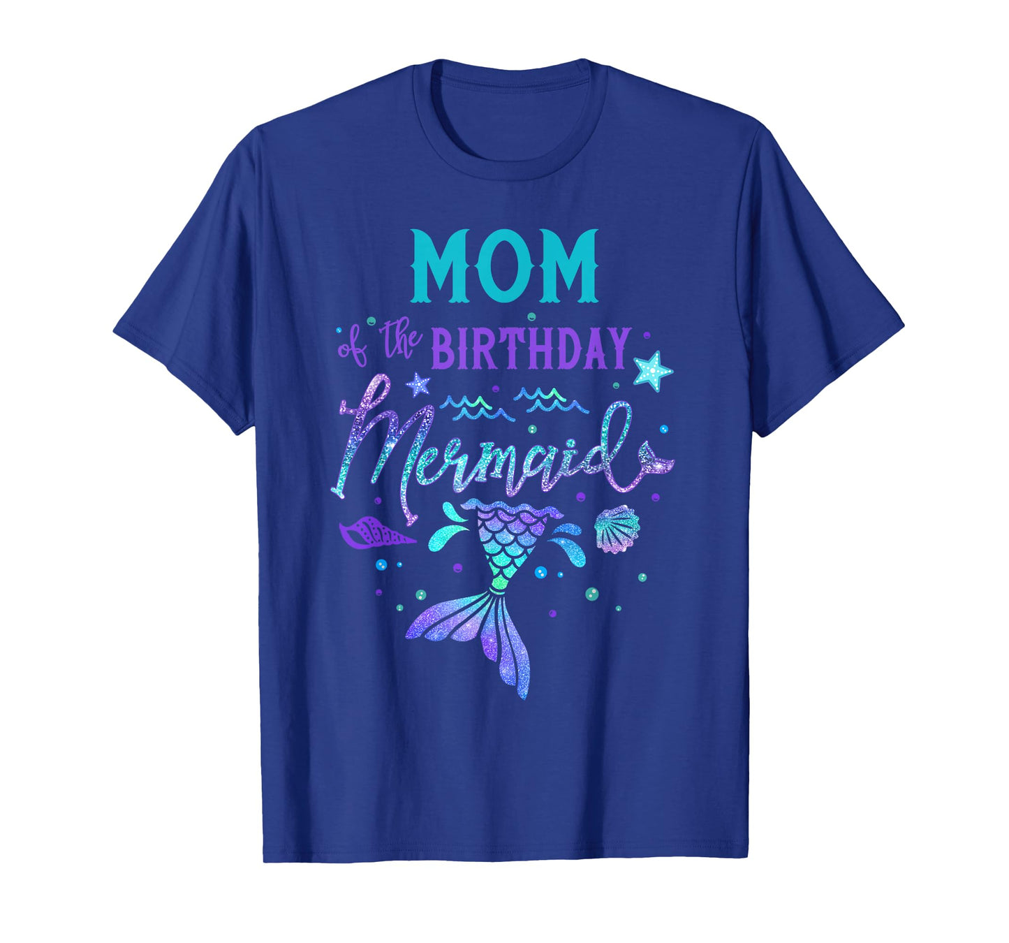 Mom Of The Birthday Mermaid Theme Party Squad Security Mommy T-Shirt