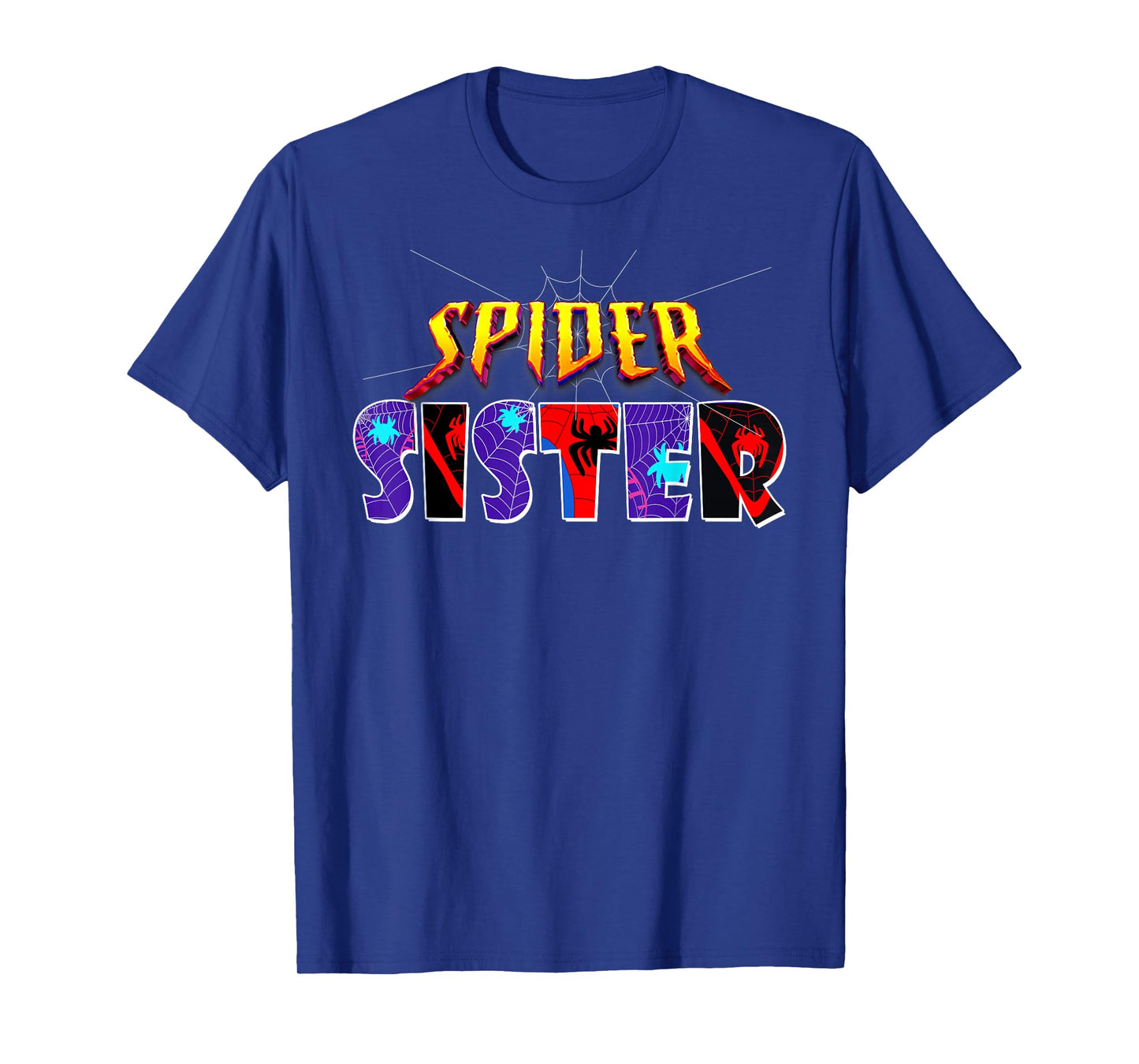 Spider Sister Tee Family Birthday Spider Halloween Costumes T-Shirt