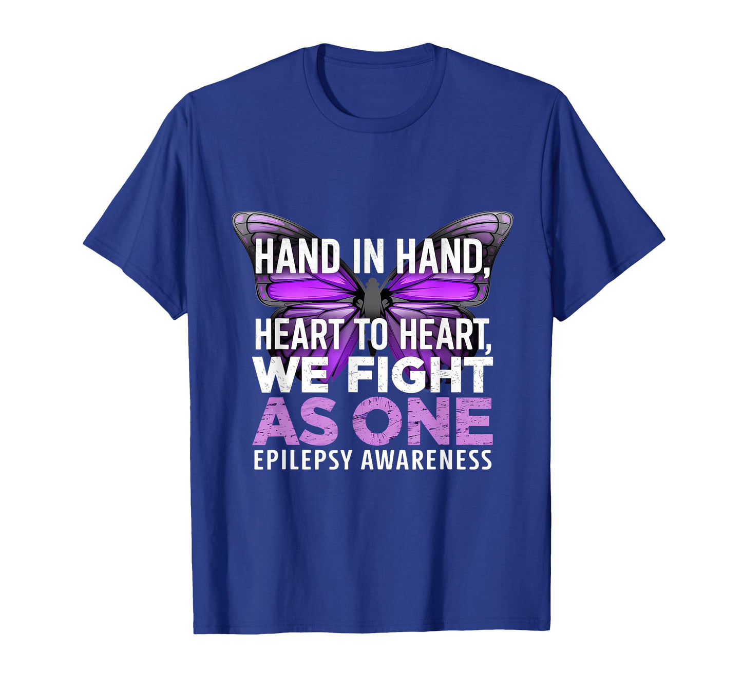 Epilepsy Awareness Month Butterfly We Fight As One T-Shirt