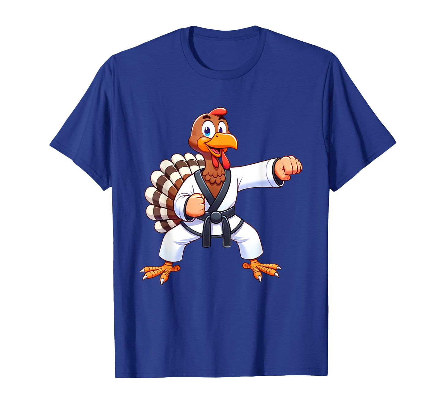 Thanksgiving MMA Kickboxing Judo Karate Turkey Kids Teens T-Shirt