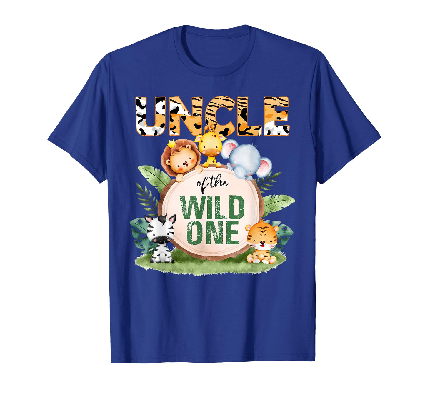 Uncle Of The Wild One 1st Birthday Safari Family Matching T-Shirt