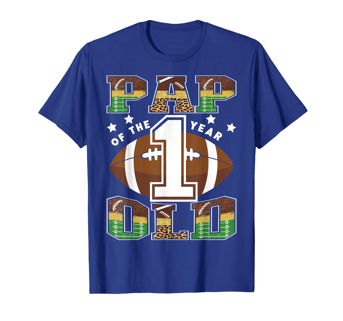 Pap Of The 1 Year Old Football 1St Year Down Birthday T-Shirt