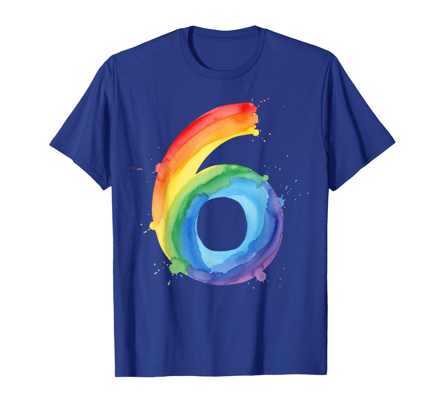 I Am Already 6 Rainbow Watercolor Birthday Shirt Kids T-Shirt