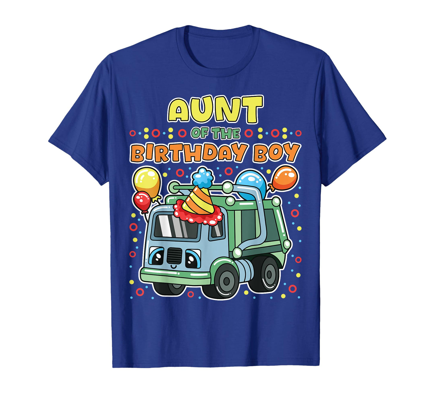 Aunt of the Birthday Boy Recycling Trash Eco Family Party T-Shirt
