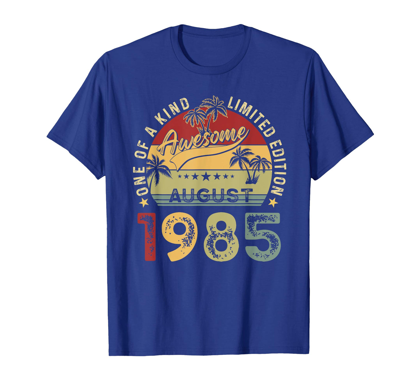 Awesome Since August 1985 Vintage Birthday Gift Men Women T-Shirt