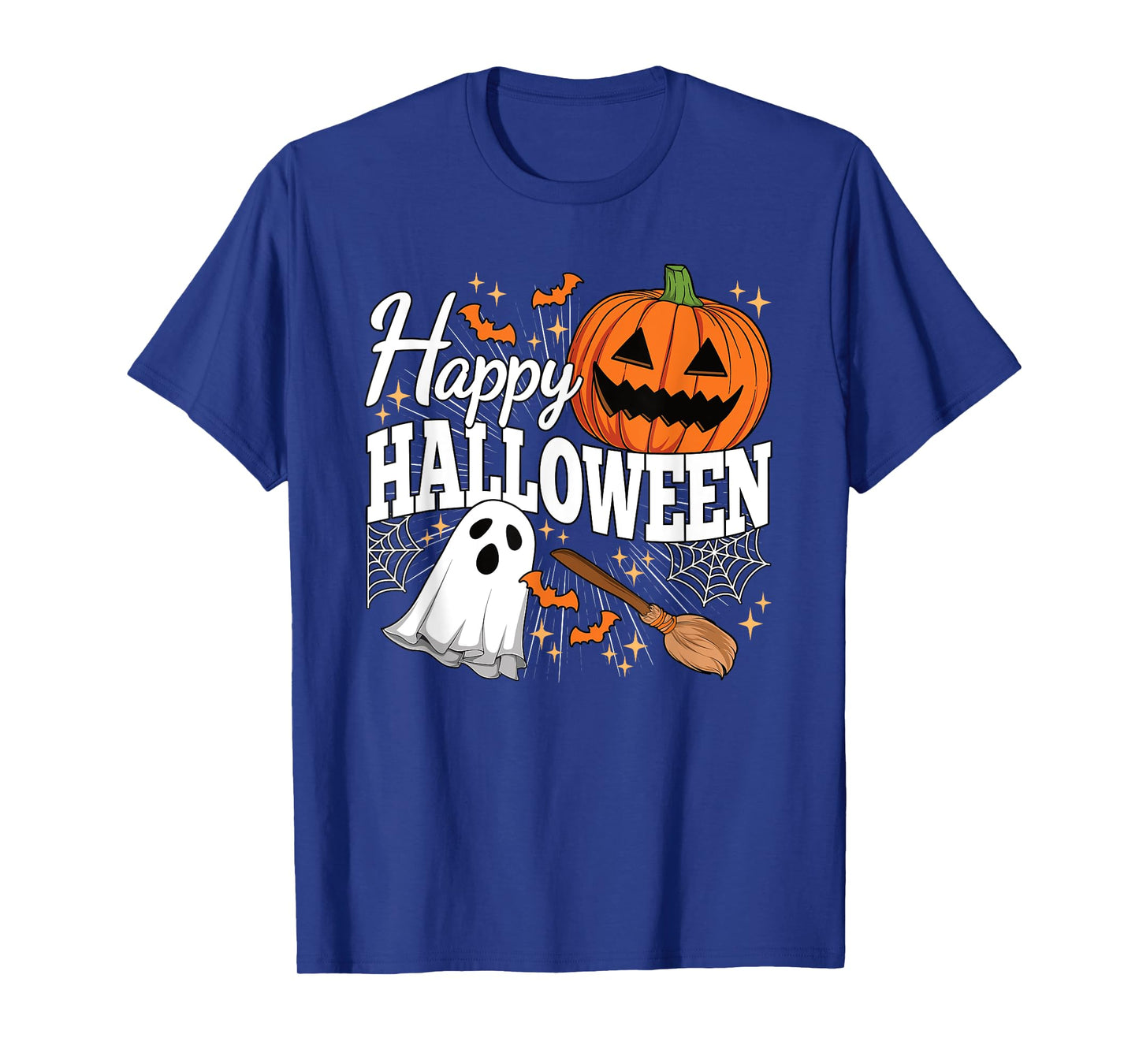 Happy Halloween Ghost Scary Pumpkin Men Women Kids T-Shirt