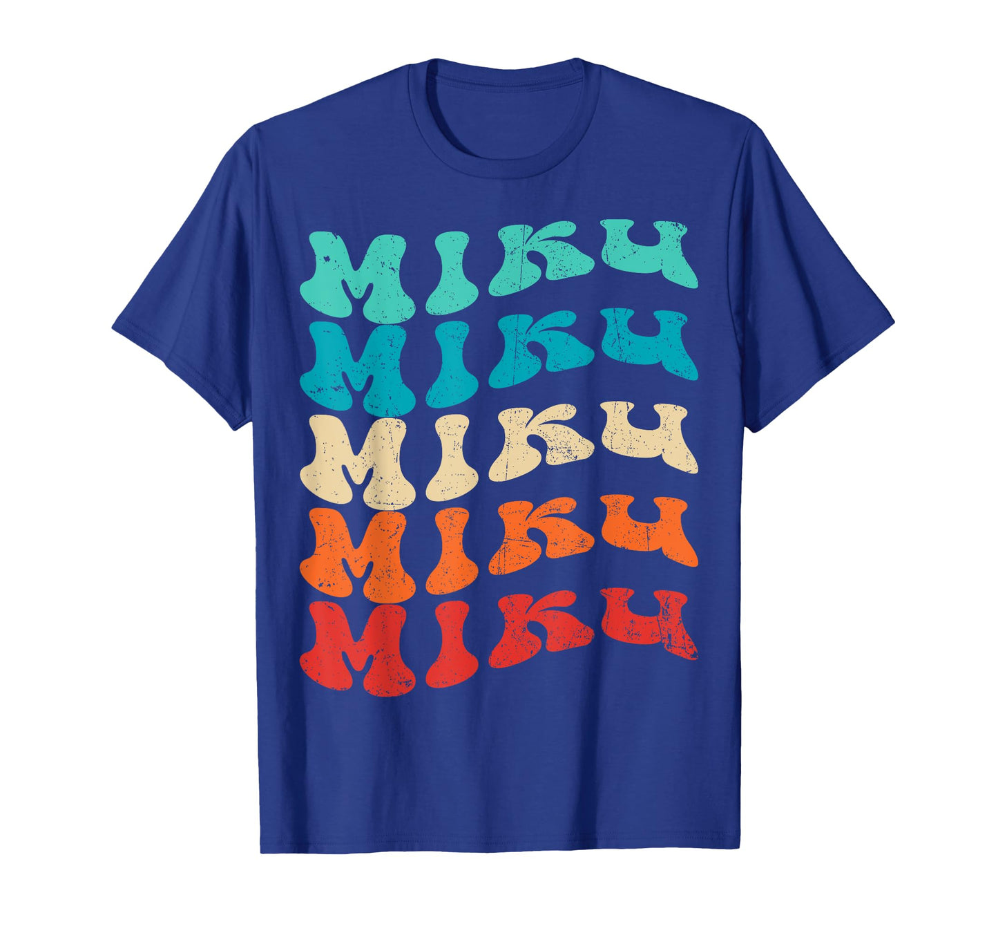 Miku Family Name I Love Miku Personalized Vintage T-Shirt