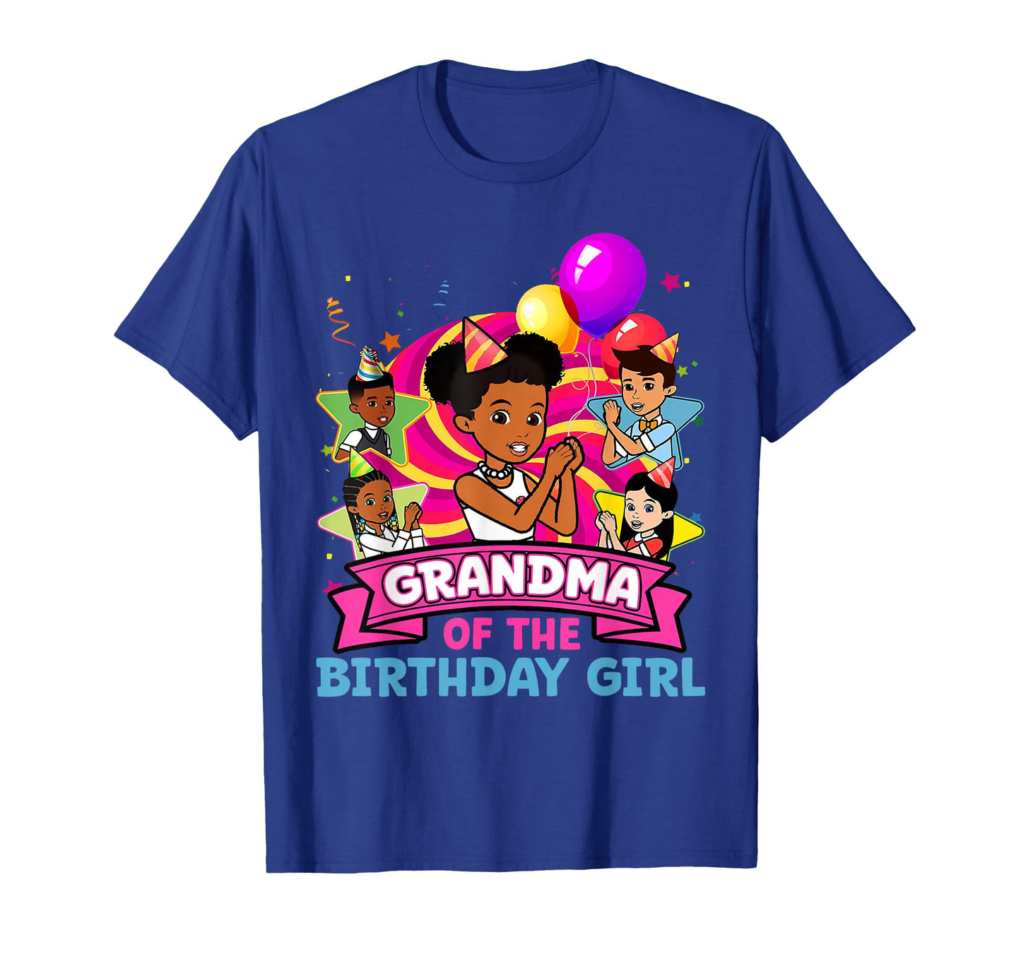 Grandma the Birthday Girl Party Pink Doll Family Decorations T-Shirt