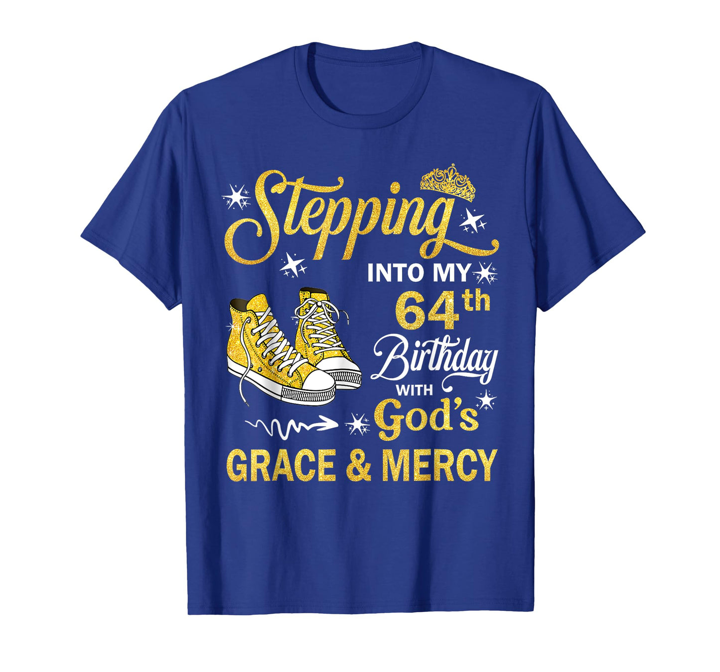 64 Year Old Birthday 64th Birthday With God's Grace & Mercy T-Shirt