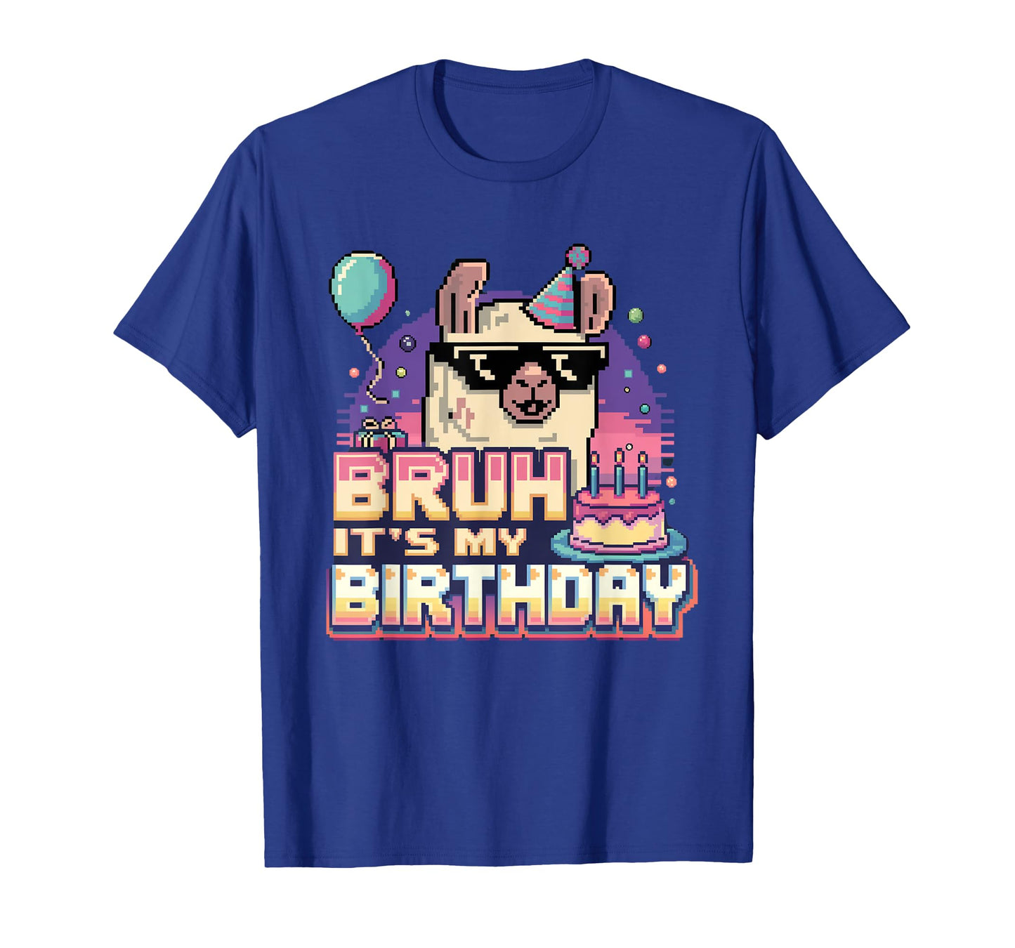 Bruh Its My Birthday Llama Pinata Party Bday Boy Girl Family T-Shirt