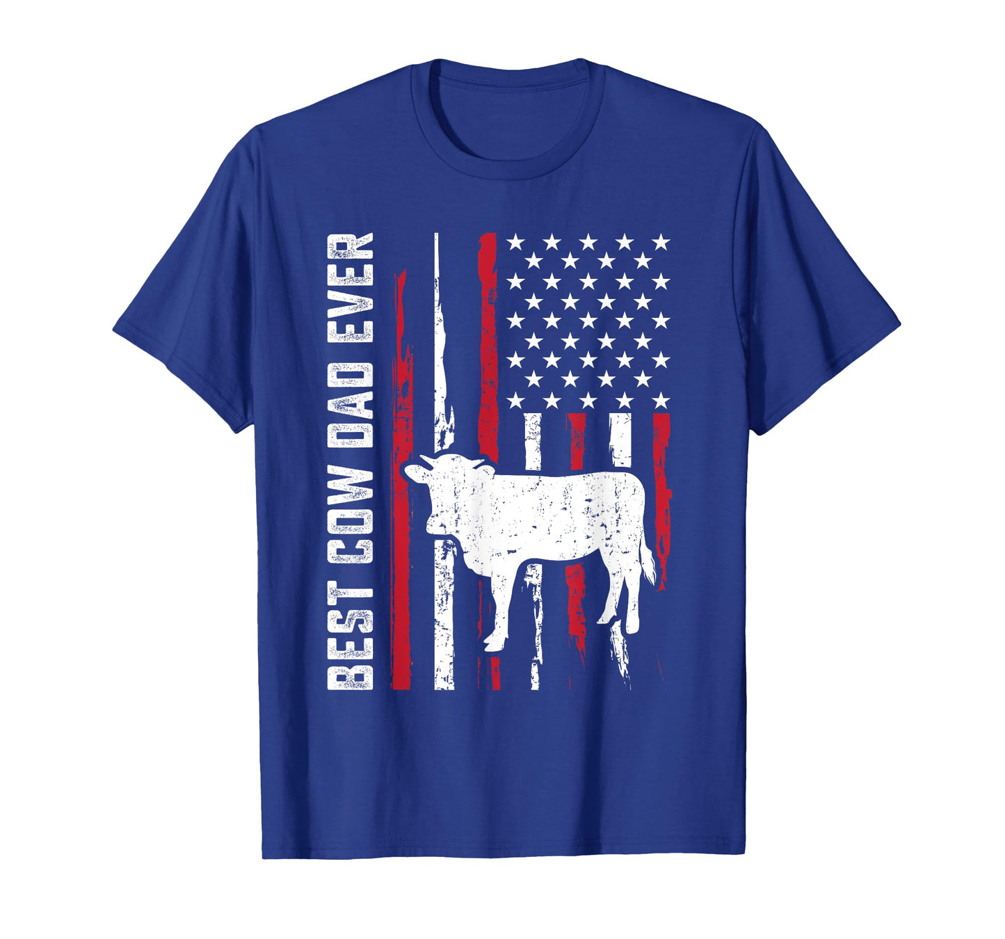 best cow dad ever for cowboy Farmer cows moo Fathers Day T-Shirt