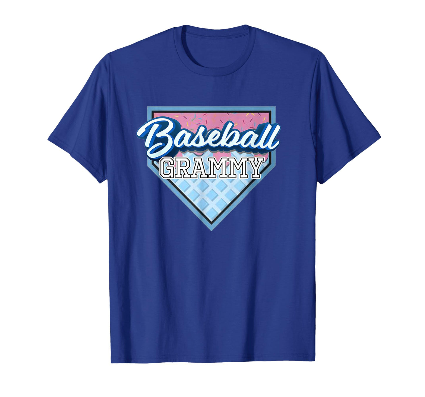 Baseball Grammy Ice Cream Drip Funny Baseball Mother's Day T-Shirt