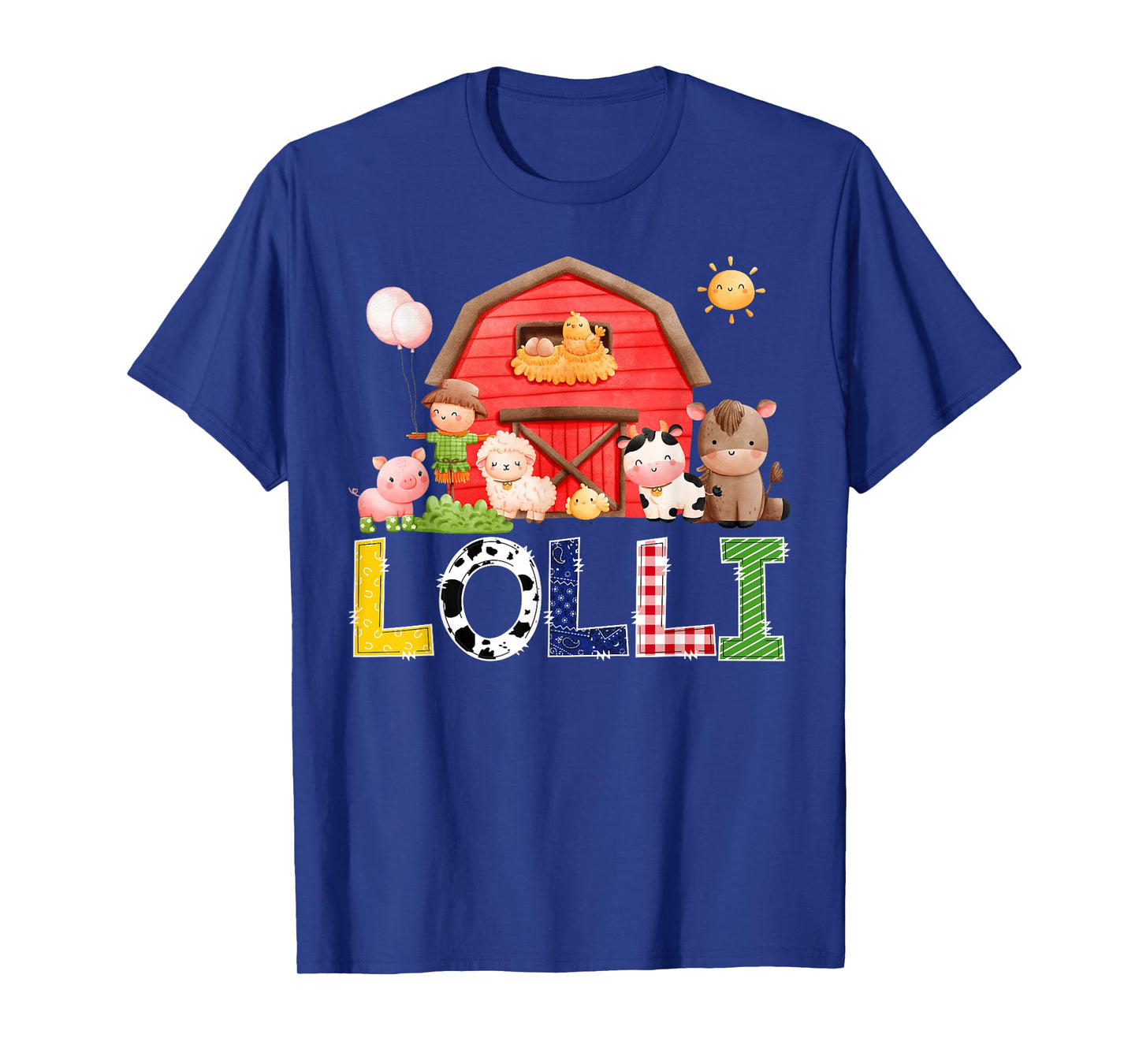 Lolli Red Farm Cow Birthday Boy Party Matching Family T-Shirt