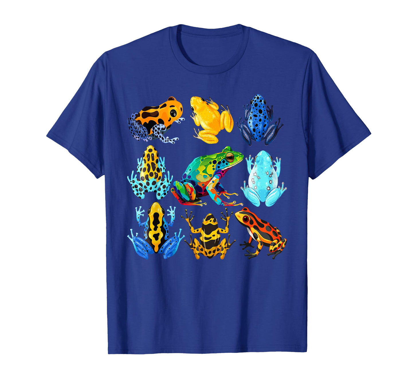 Colorful Collection Of Poison Dart Frogs Beautiful Nature T-Shirt