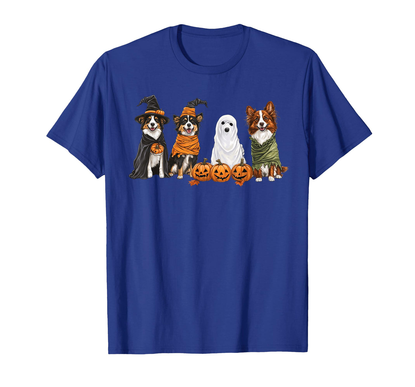 Cute Fall Australian Shepherd Dog Owner Halloween T-Shirt